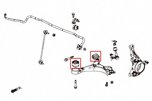 Front Lower Arm Bushing Honda Civic