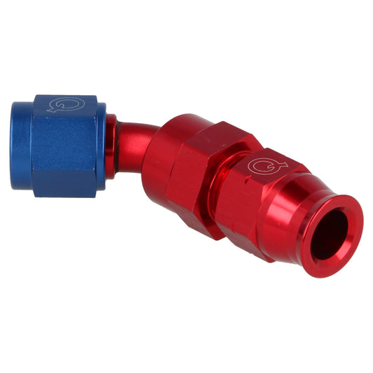 aluminum tube adapter female 45° AN6 - 7.94 mm