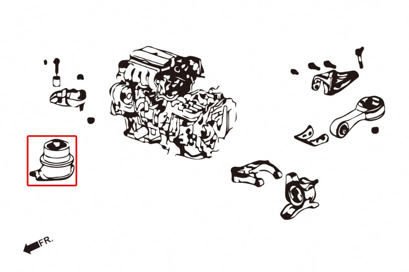 Harden Engine Mount Honda Fit