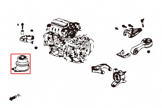 Harden Engine Mount Honda Fit
