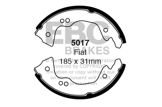 5017 - EBC Brake Shoes;