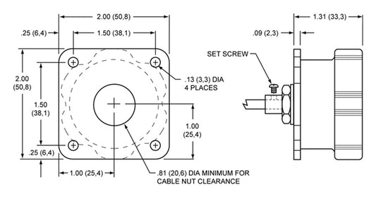 340-4990 - Wilwood Remote Brake Bias Adjuster