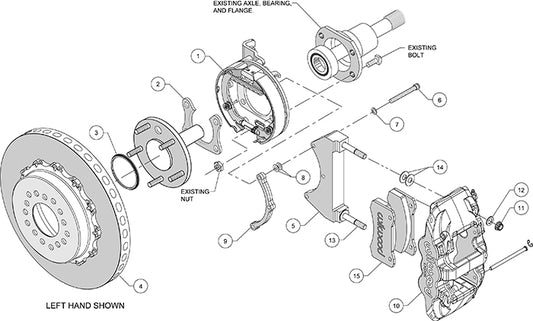 140-13164-CSIC - Wilwood Big Brake Kit - Rear - 355x28mm Plain - AERO4 Black