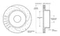 160-11553-BK - Wilwood SRP Rotor & Hat - 280x20mm Curved Slotted & Cross Drilled Left