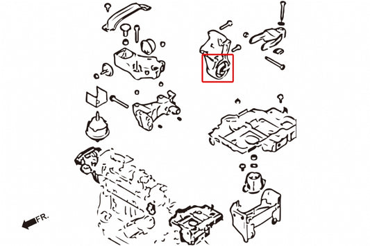 Reinforced Mount Bush Peugeot 206